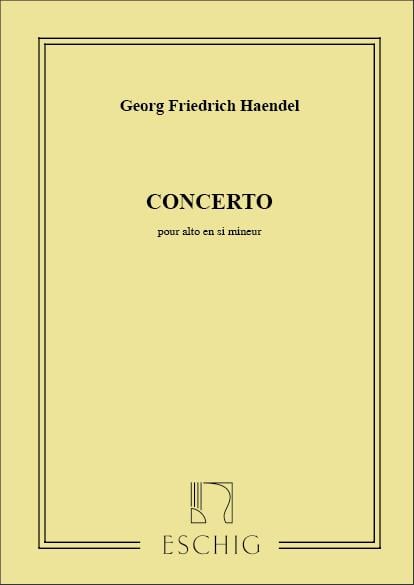Concerto Pour Alto En Si Mineur Parts Viola